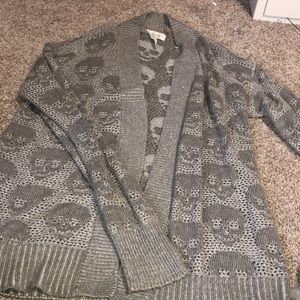Grey skull sweater